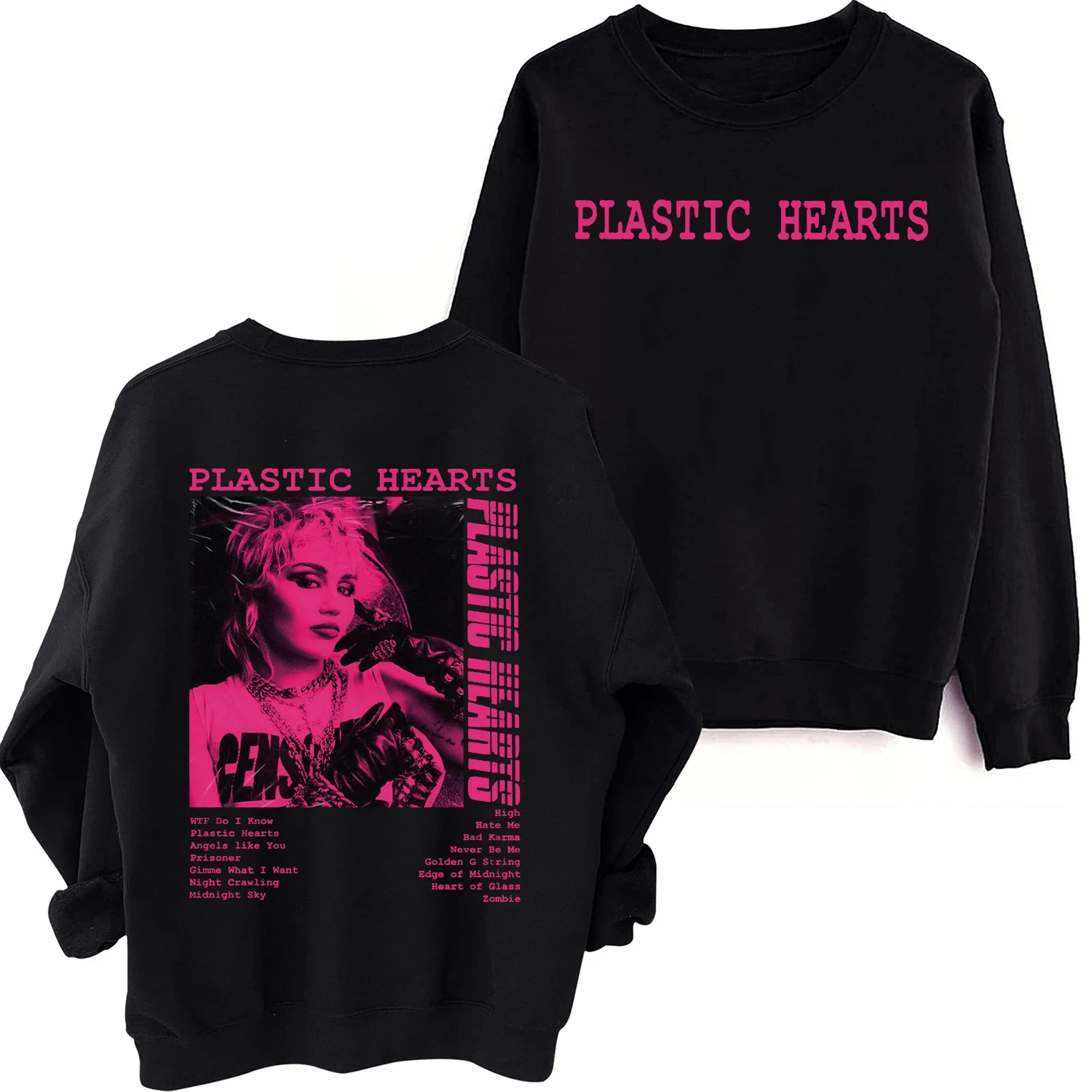 Miley Cyrus - Plastic Hearts Pink Sweatshirt