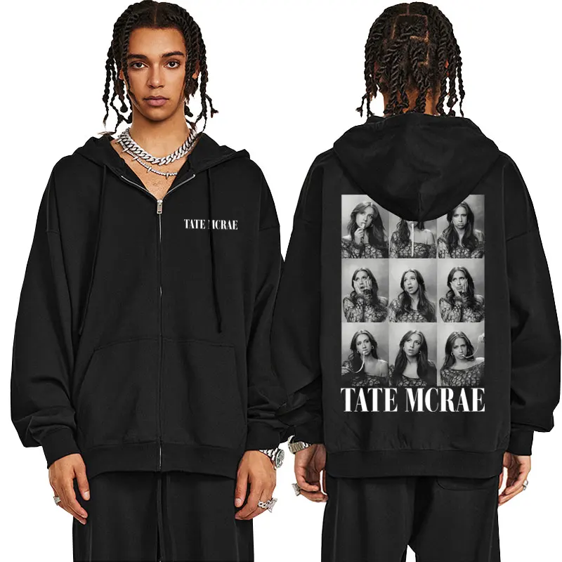Tate Mcrae - Photoshoot Design Zip Up Hoodie