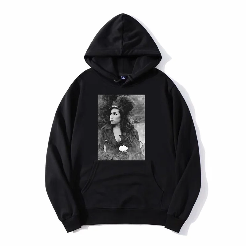 Amy Winehouse - Flower Portrait Hoodie