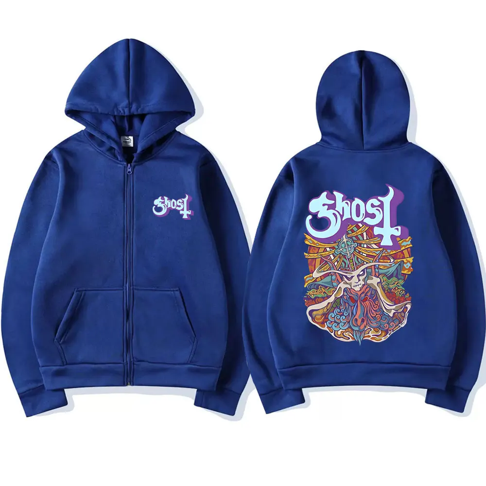 Ghost Hoodie Zipper