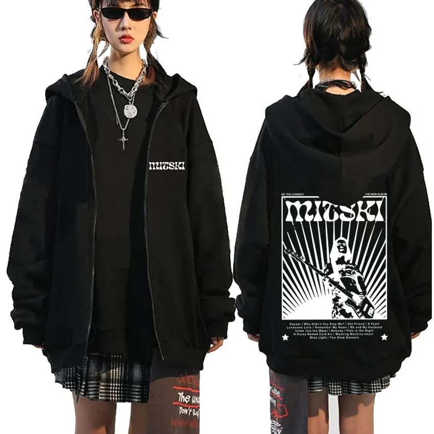 Mitski zipped hoodie - Be The Cowboy