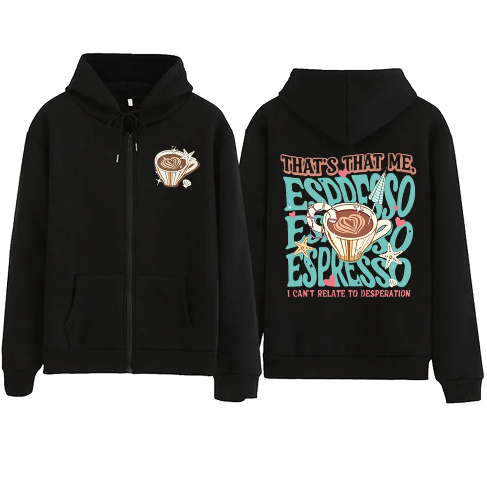 Sabrina Carpenter - Espresso Zip Up Hoodie