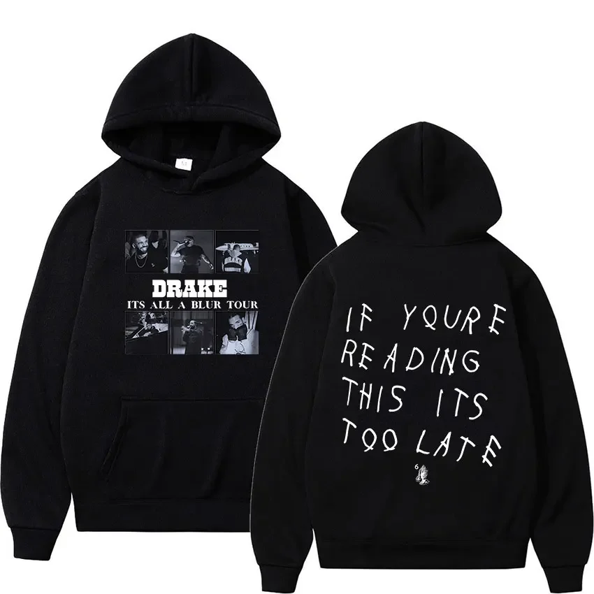 Drake - It's All A Blue Graphic Print Hoodie