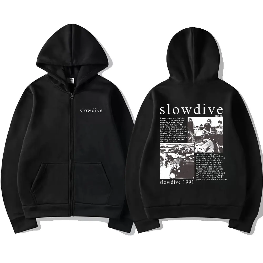 Slowdive hoodie zip up