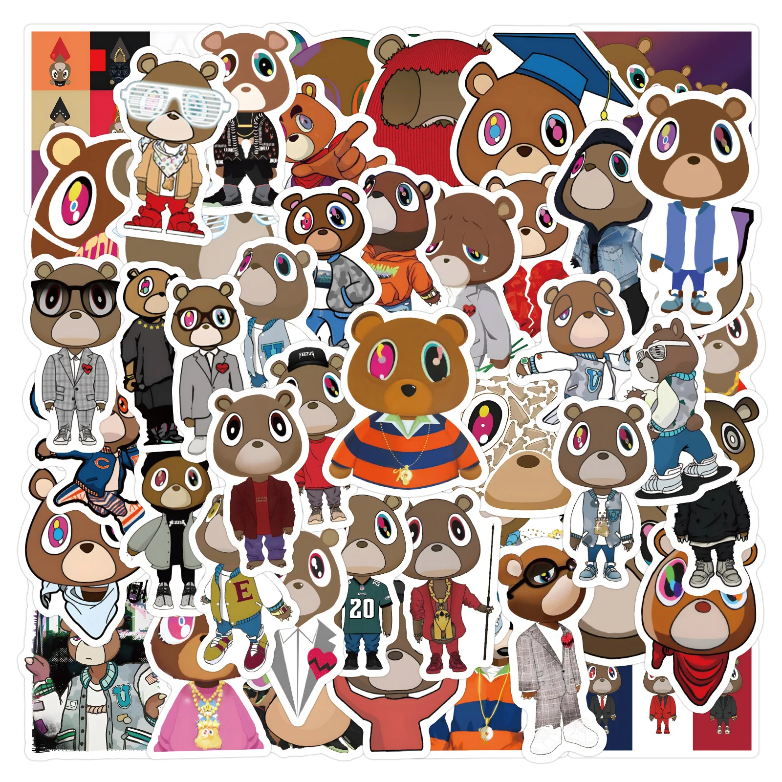 Kanye West Bear stickers