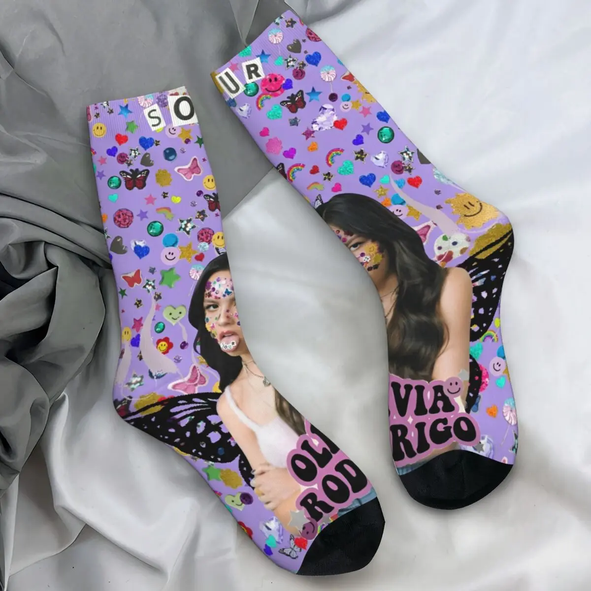 Olivia Rodrigo - 7 Sour Tour Design Socks