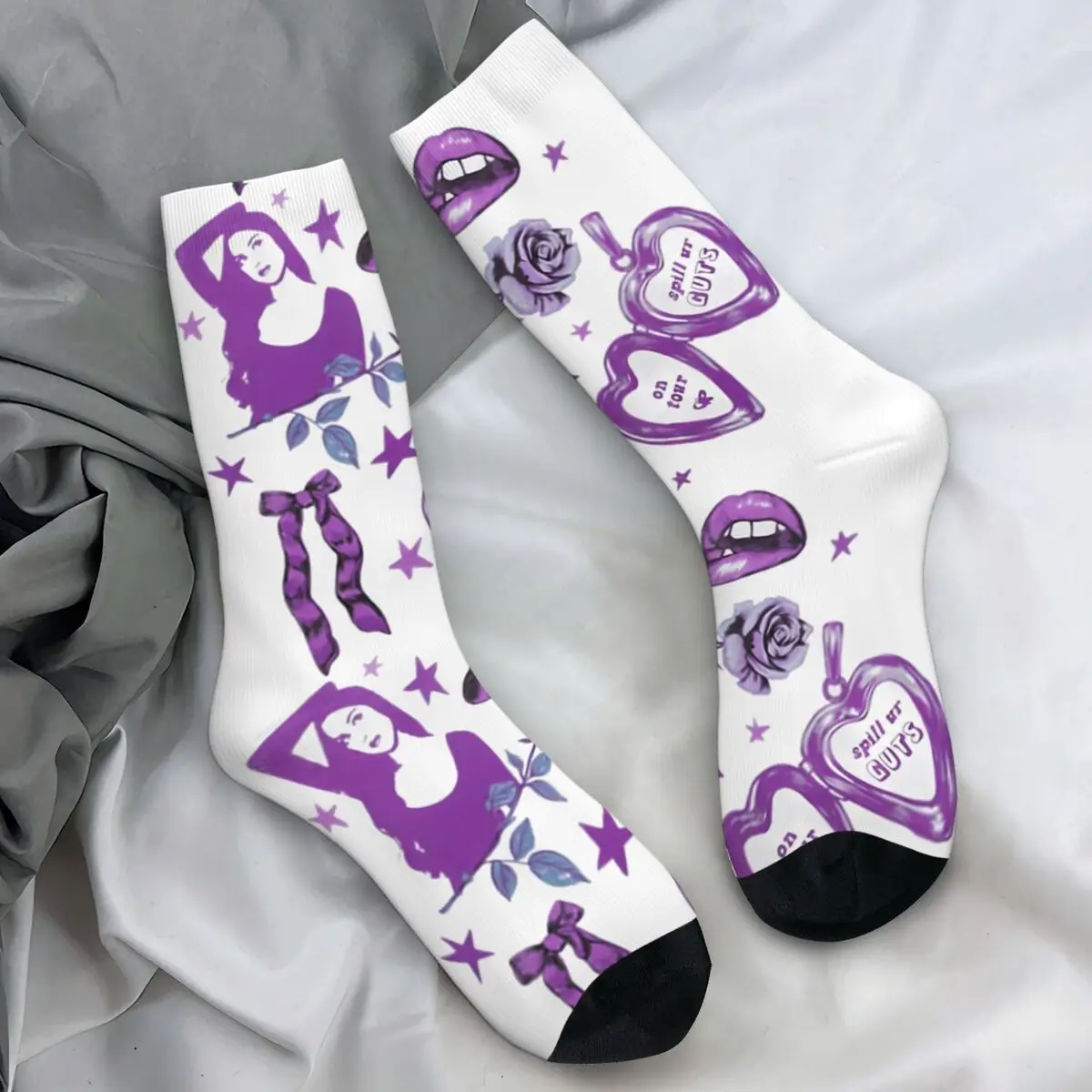 Olivia Rodrigo - 9 Sour Album Design Socks