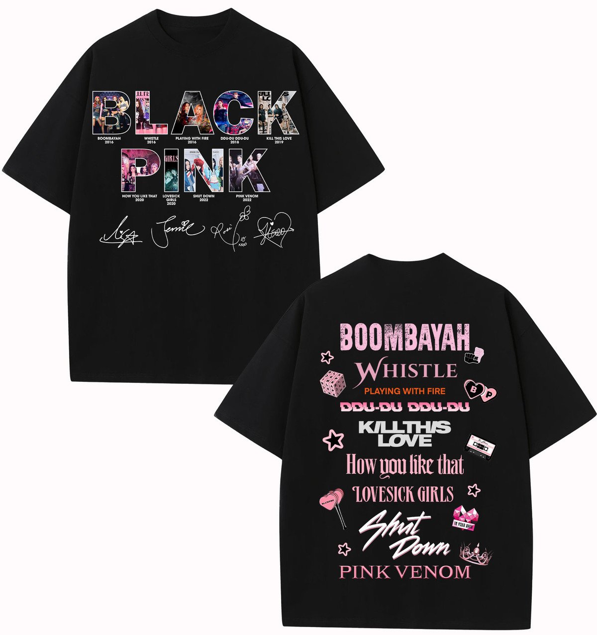 BLACKPINK Shirt – Every Comeback in One Tee